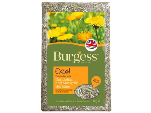 Burgess Excel Herbage Made From Timothy Hay 1kg - PetWorld