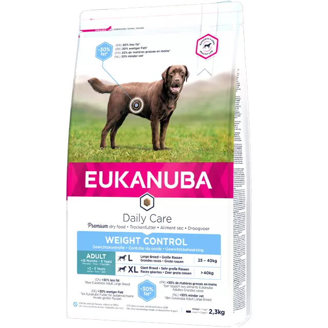 Eukanuba Adult Large Breed Weight Control Chicken 12kg – Healthy