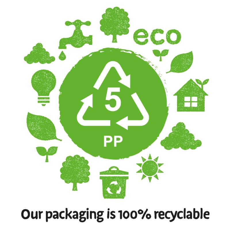 package is 100% recyclable