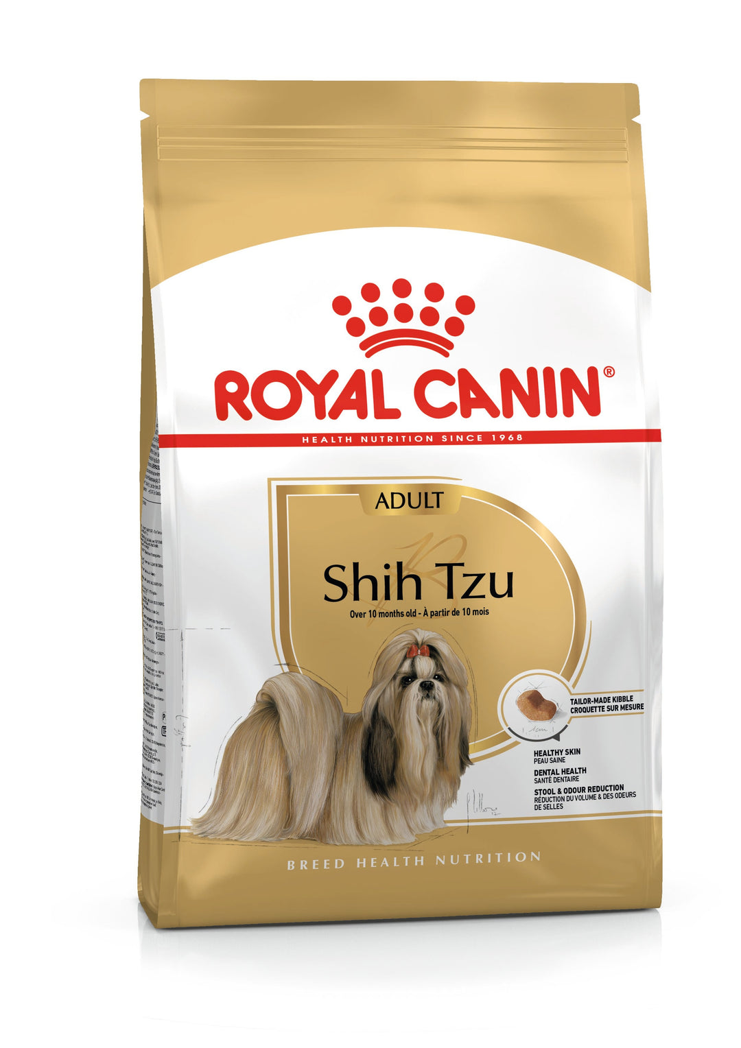 Royal Canin Shih Tzu Adult dry dog food bag, front of pack
