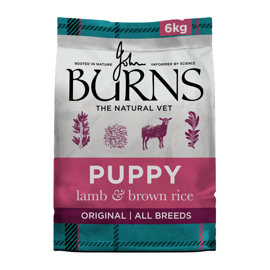 Burns Puppy Original Lamb & Brown Rice 6kg bag, front of pack