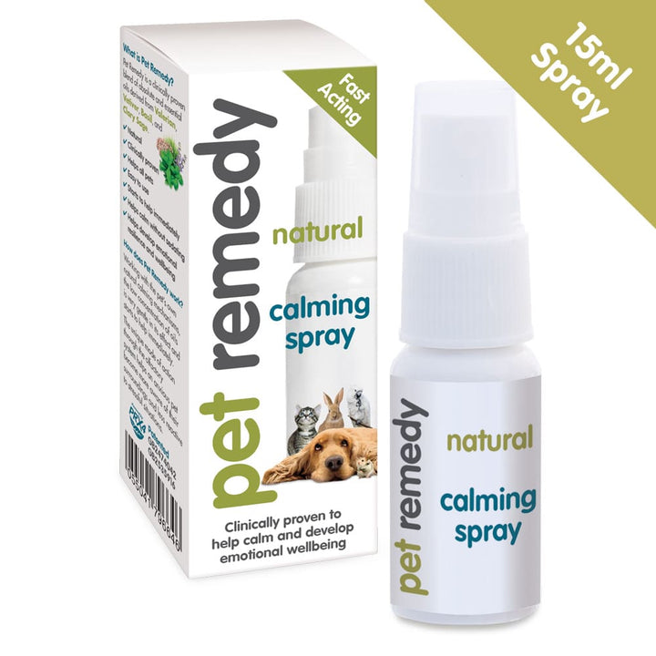 Pet Remedy Natural Calming Spray 15ml mini bottle with box