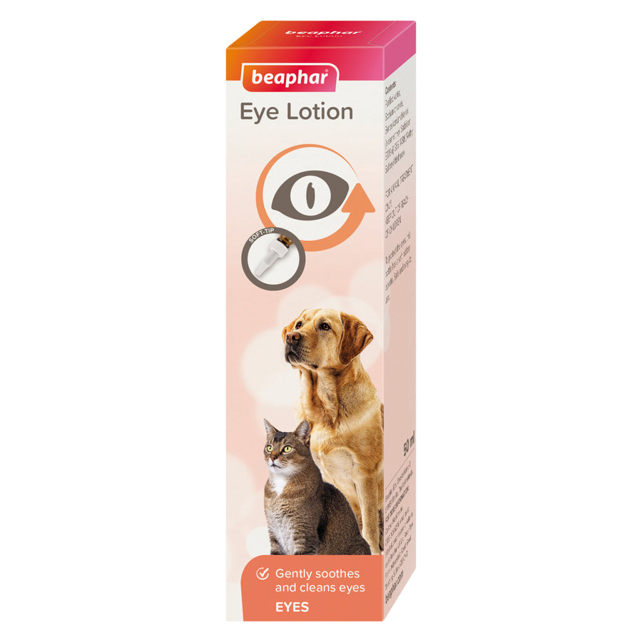 Beaphar Eye Lotion for Cats & Dogs 50ml box, current pack design, front