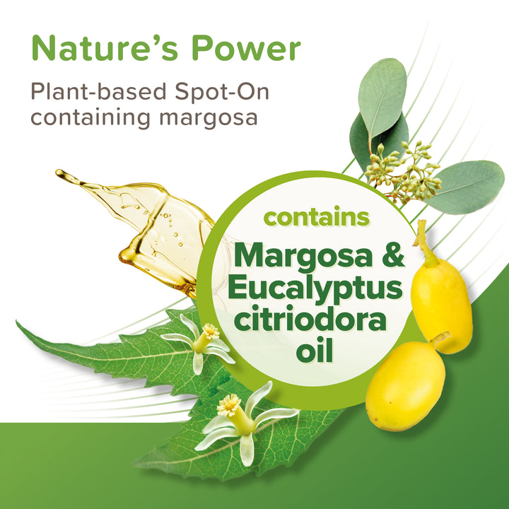 Beaphar VETOpure plant based spot-on containing margosa and eucalyptus citriodora oil