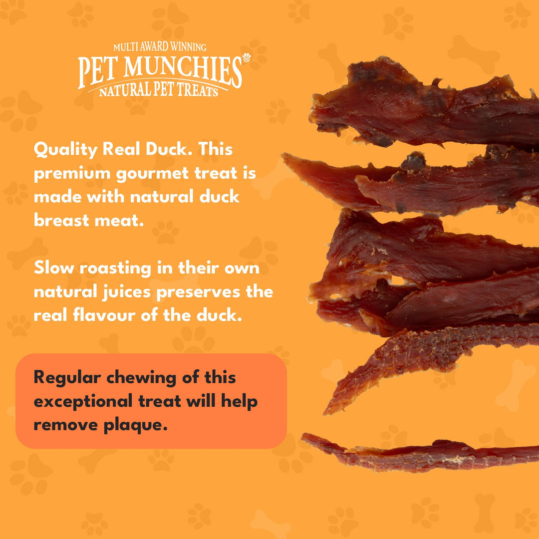 Pet Munchies slow roasted duck breast fillets close up