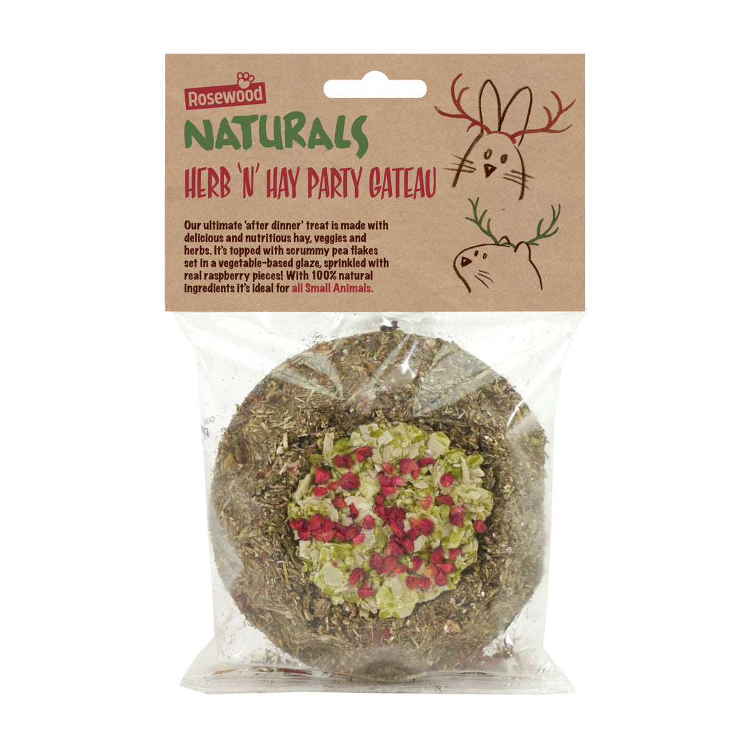 Rosewood Naturals Herb 'n' Hay Party Gateau 130g