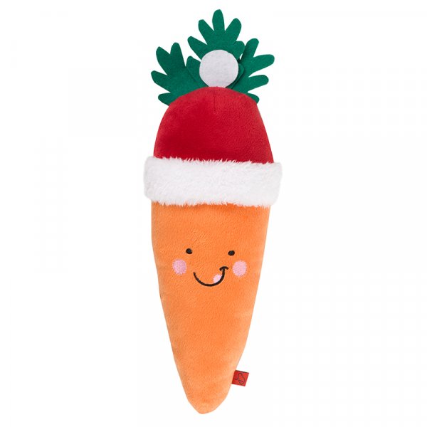 Santa Carrot Dog Toy