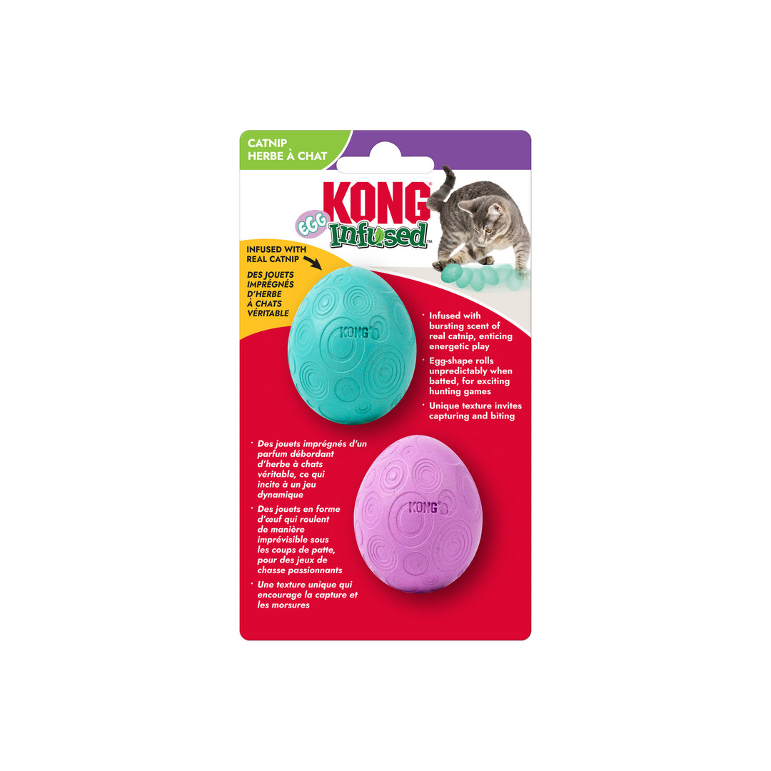 KONG Infused Catnip Eggs 2pk