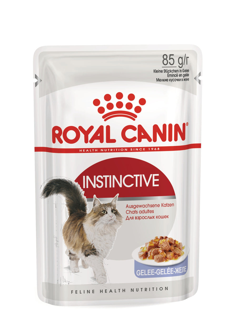 Royal Canin Instinctive in Jelly 85g pouch, front of pack