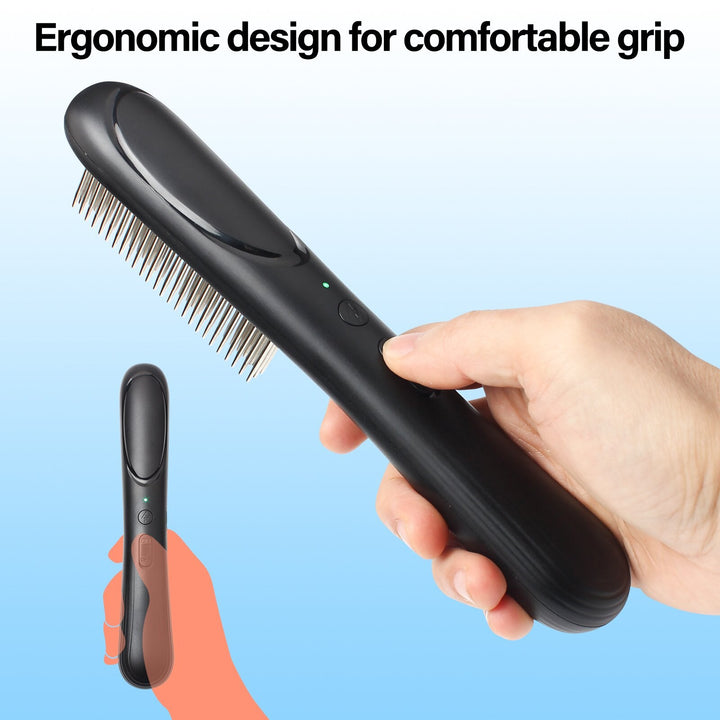 PawGuard PD166 flea comb stainless steel teeth close up