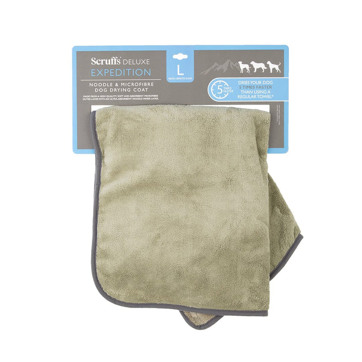 Scruffs Deluxe Drying Robe Khaki
