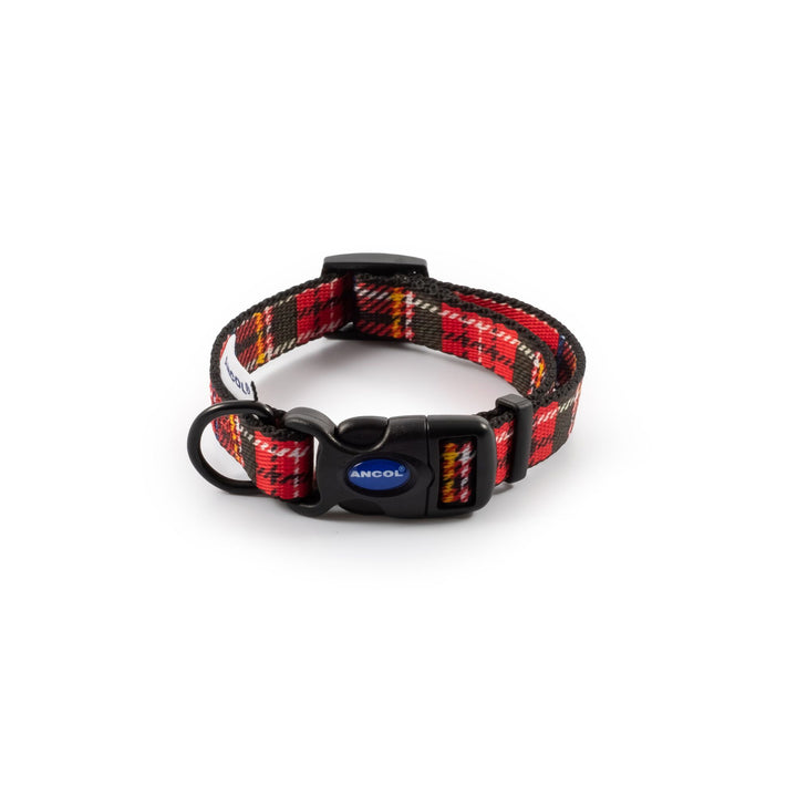 Soho Stripe Nylon Adjustable Dog Collar