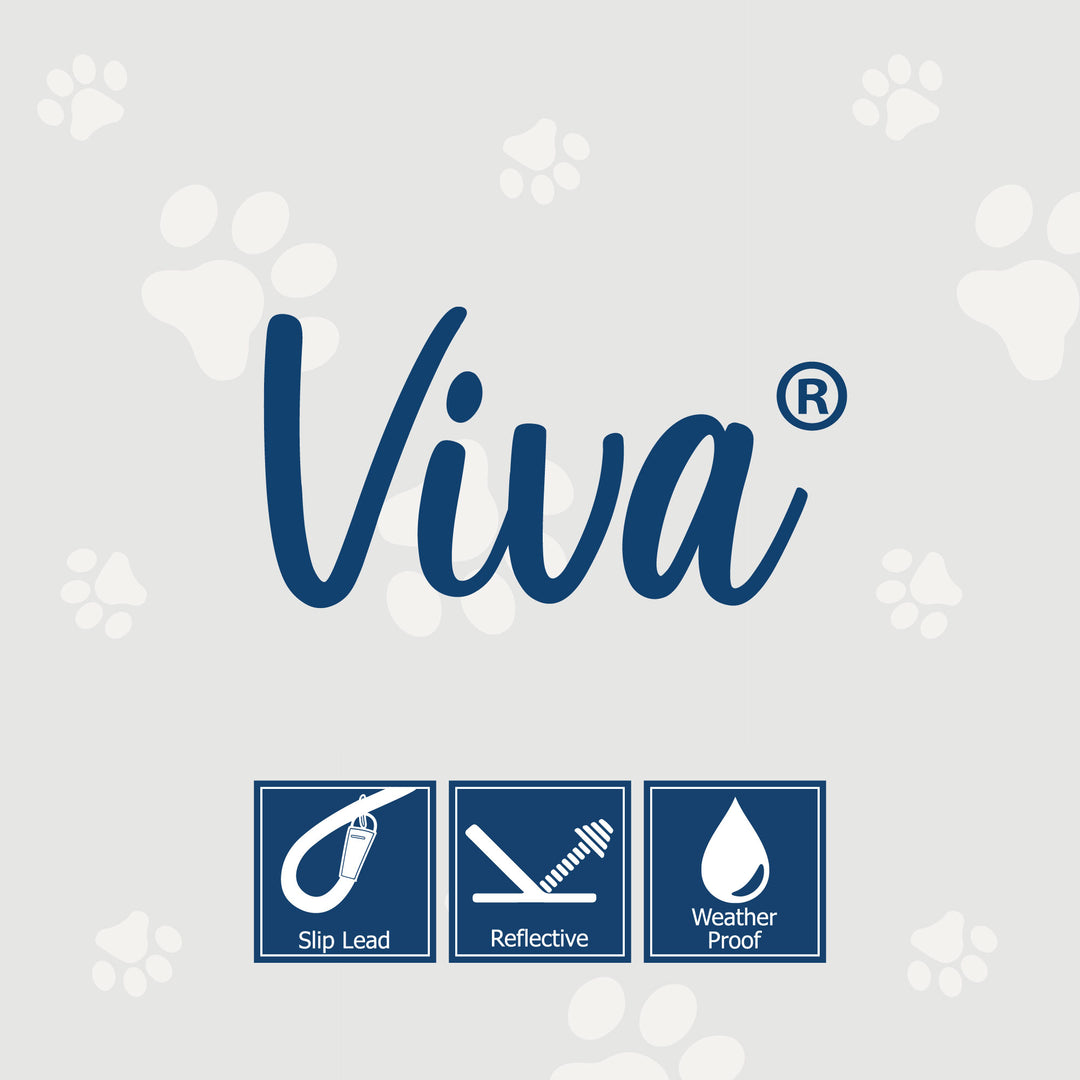 Ancol Viva range features: slip lead, reflective, weatherproof