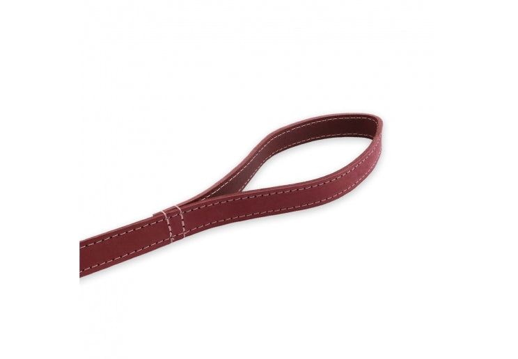 Ancol Timberwolf Leather Lead Raspberry 1mx19mm