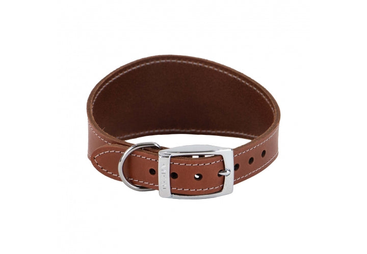 Ancol Heritage Leather Hound Collar Tan