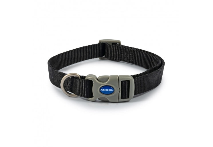 Ancol Viva Adjustable Collar Black