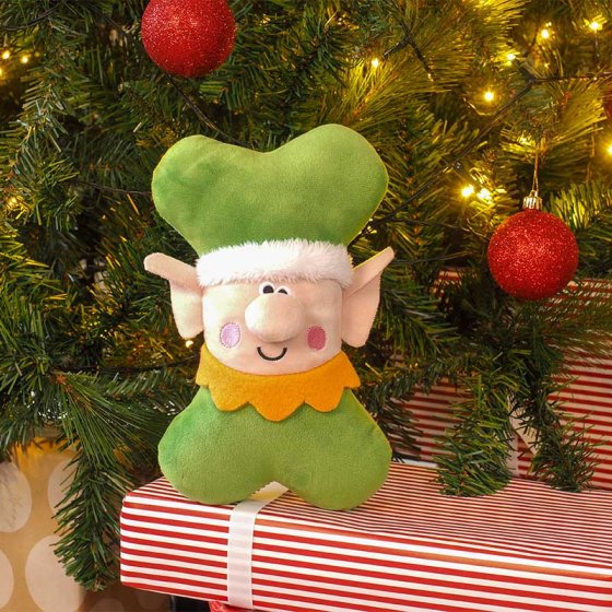Squeaky ElfBone Dog Toy
