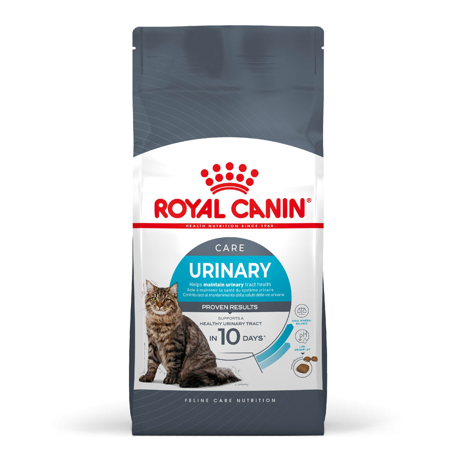 Royal Canin Urinary Care Adult Dry Cat Food bag, front of pack