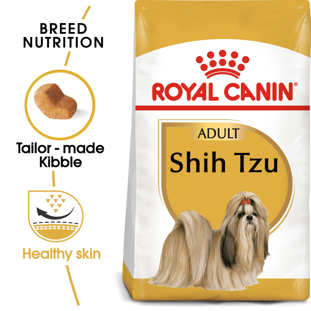 Royal Canin Shih Tzu Adult bag with tailor made kibble and healthy skin benefits