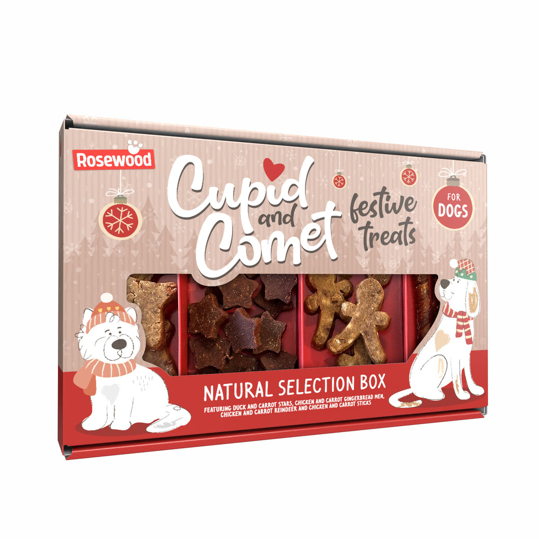 Cupid and Comet Natural Selection dog Gift Box 175g
