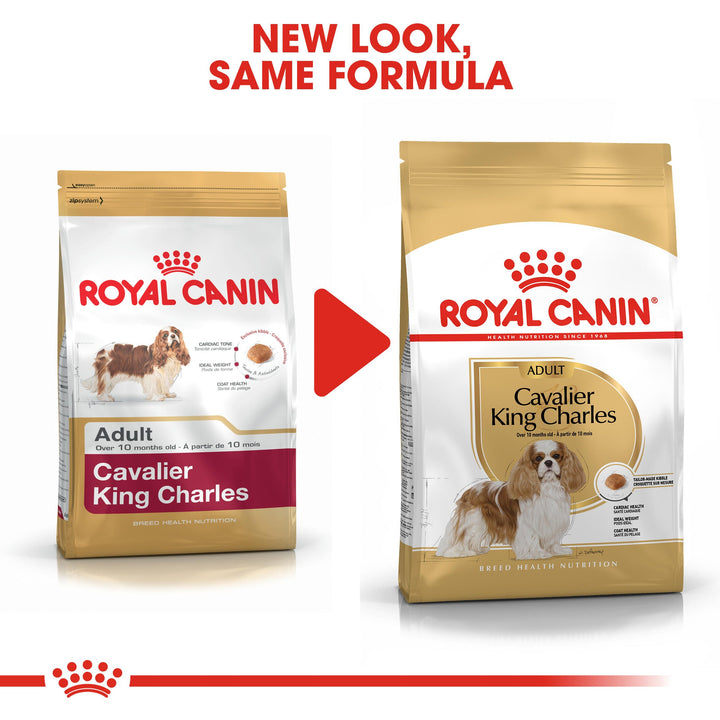Royal Canin Cavalier King Charles Adult new pack design, same formula
