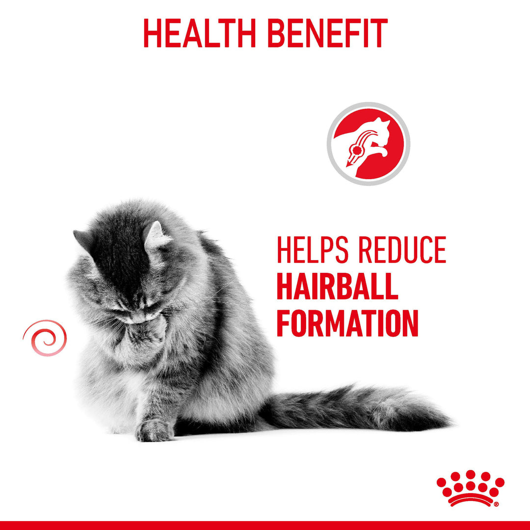 Royal Canin Hairball Care health benefit: helps reduce hairball formation