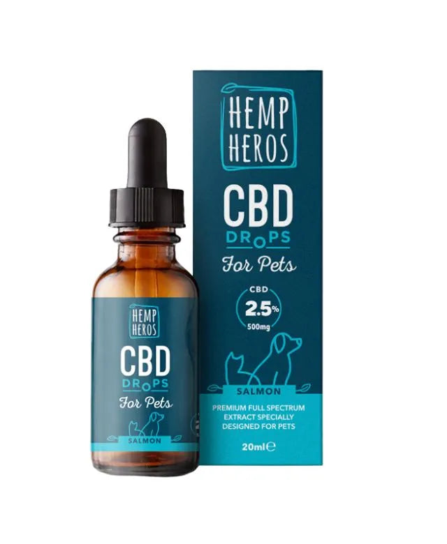 Hemp Heros  CBD+ Oil for Pets Full Spectrum & Salmon Infused