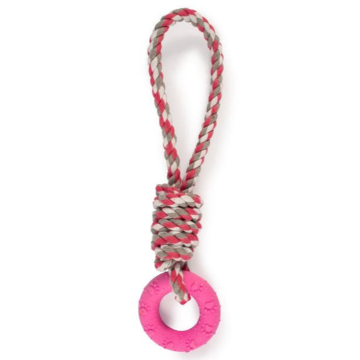 Ancol Small Bite Rope + Ring Toy 31cm