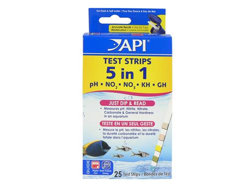 API 5 in 1 Test Strips - 25 strips
