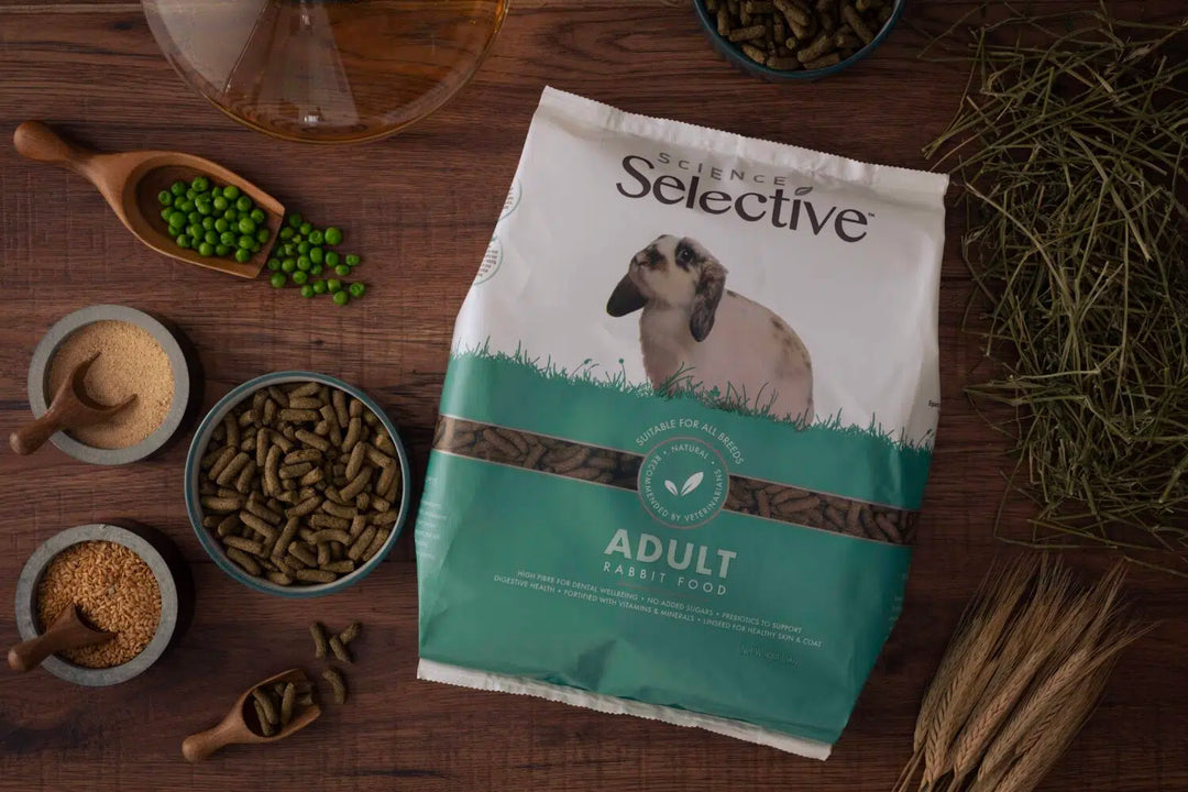 Science Selective Adult Rabbit Food bag with nuggets, hay and natural ingredients