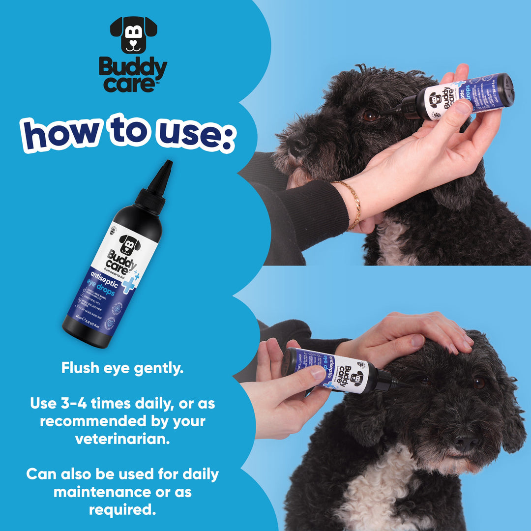 How to use Buddycare Antiseptic Eye Drops: flush eye gently 3 to 4 times daily