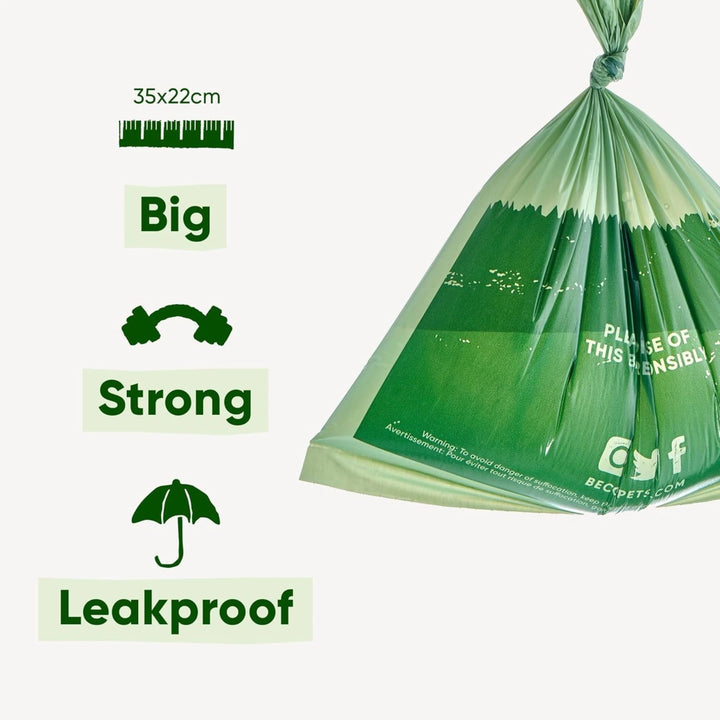 Green degradable poop bags