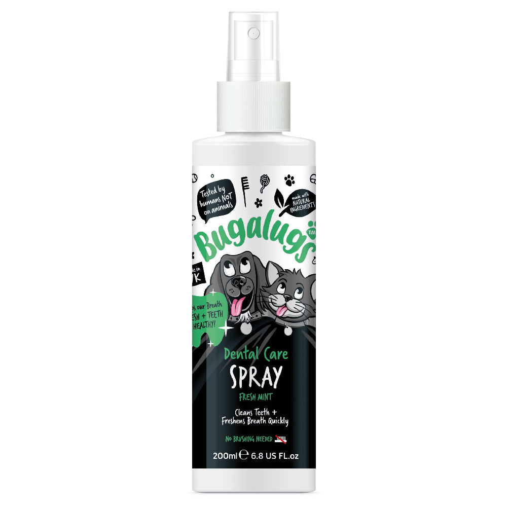 Bugalugs Dental Spray for Dogs & Cats 200ml