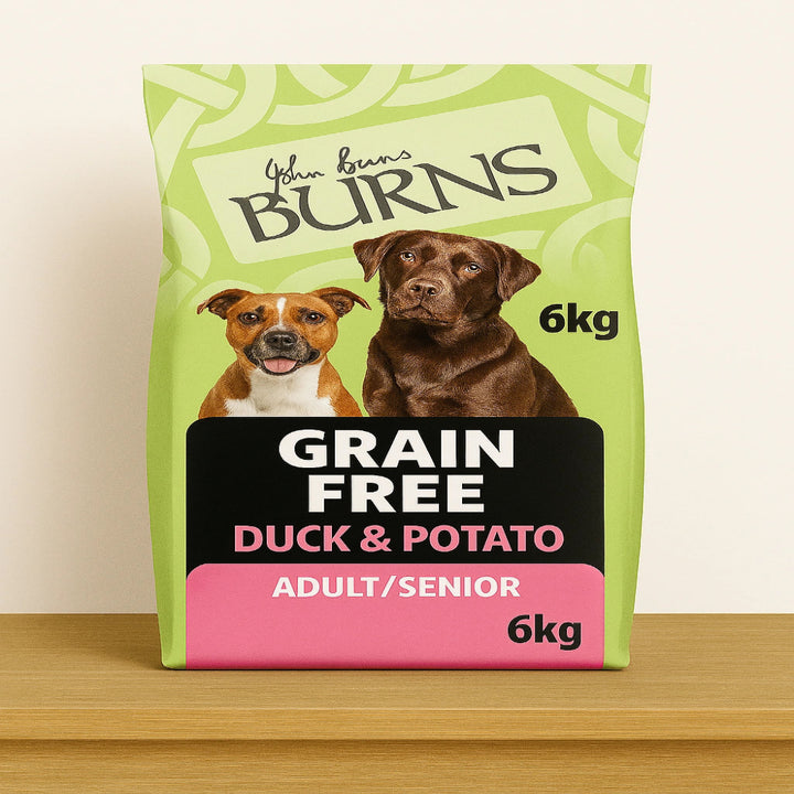 Grain-free duck dog food