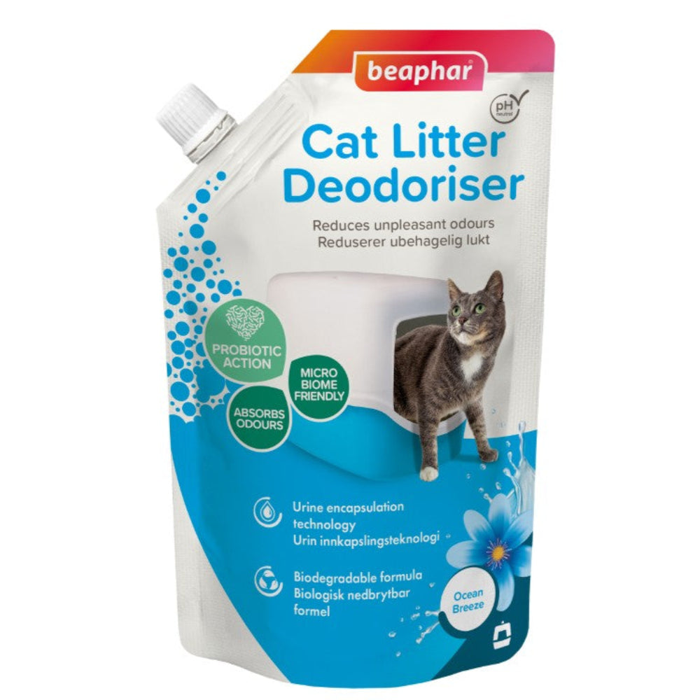 Beaphar Cat Litter Deodoriser - Ocean Breeze 400g