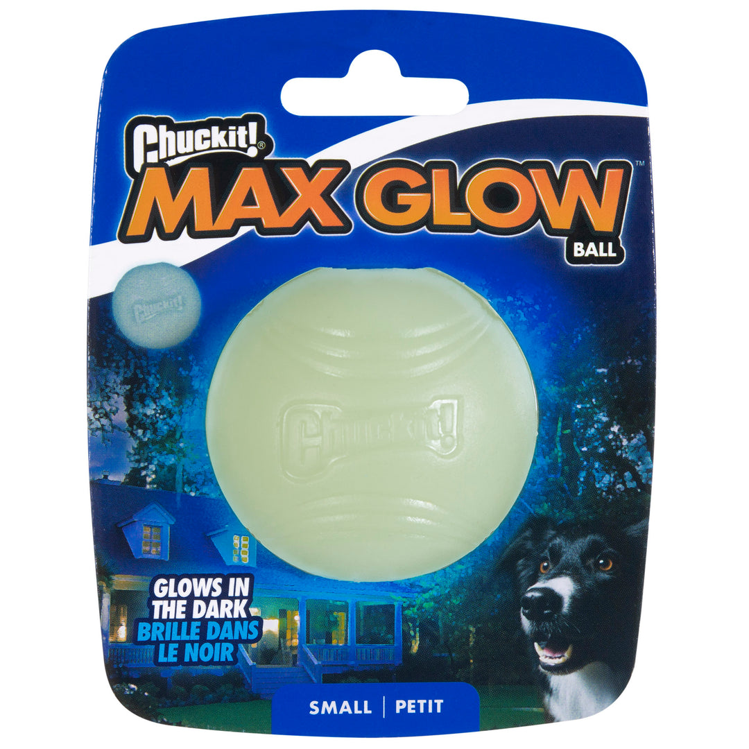 Chuckit! Max Glow Ball Dog Toy – Small