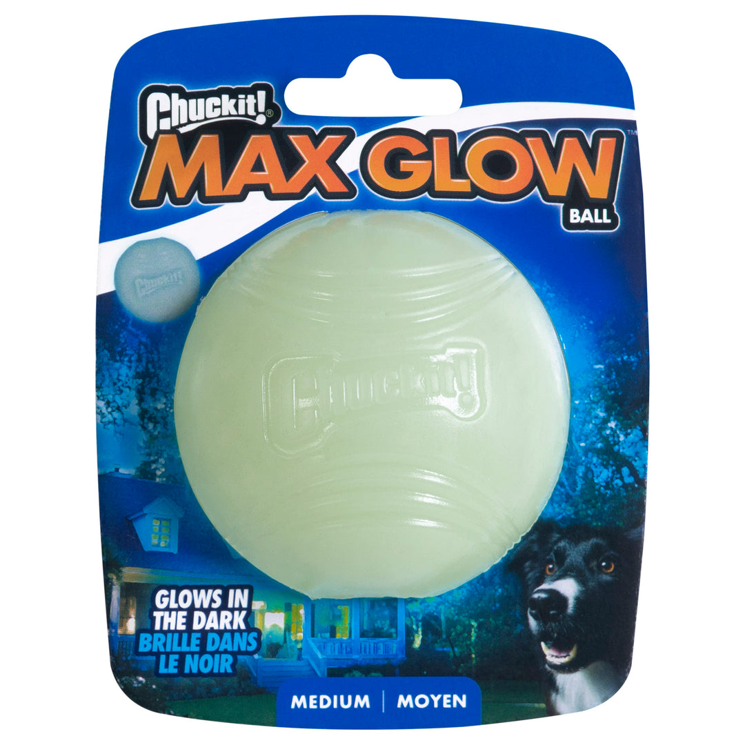 Chuckit! Max Glow Ball Dog Toy – Medium