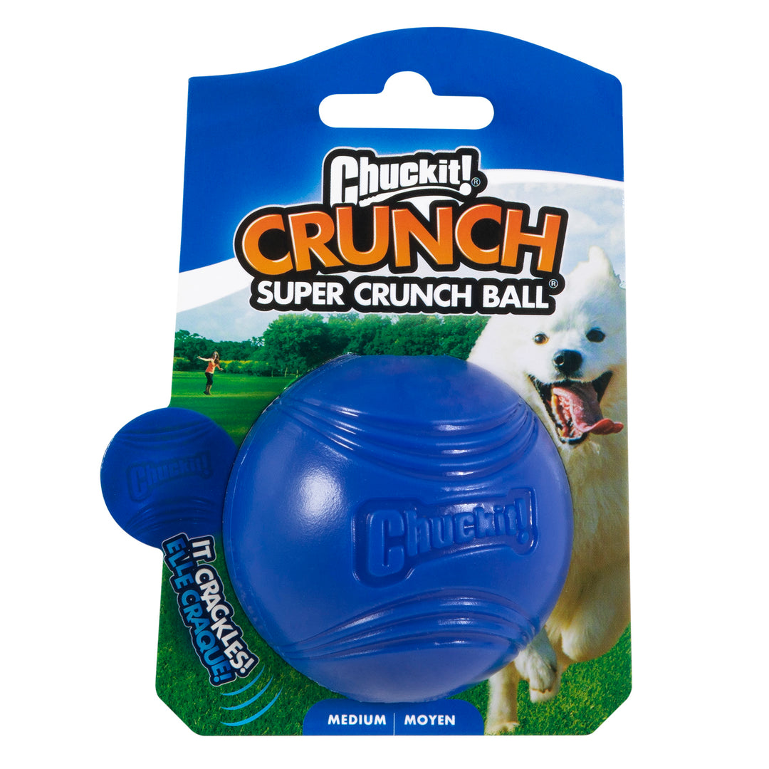 Chuckit! Crunch Super Crunch Ball Dog Toy – Medium