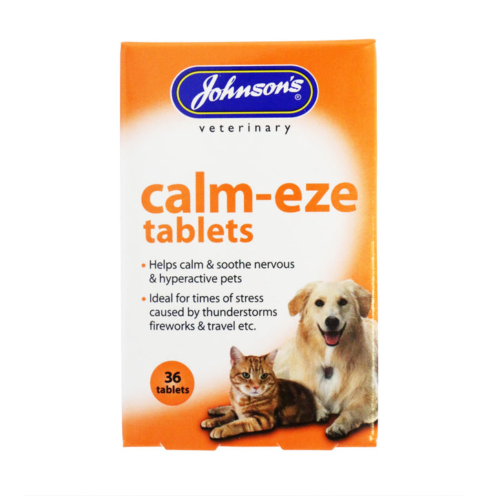 Johnson's Veterinary Calm-Eze Tablets for dogs and cats, 36 tablets, front of pack