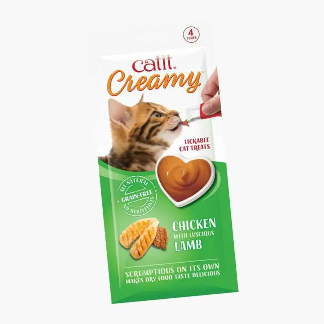 Catit Creamy Chicken & Lamb Cat Treat - PetWorld
