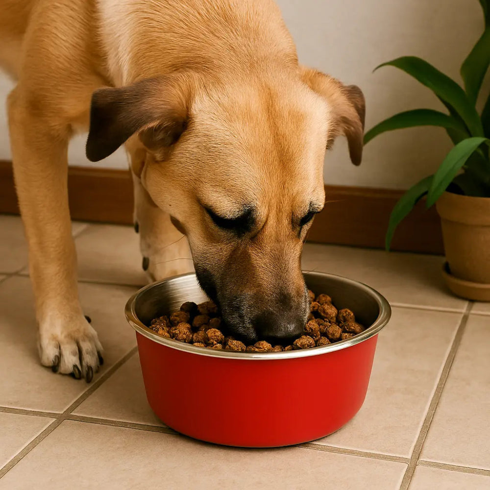Selecta Red Dog Food bowl
