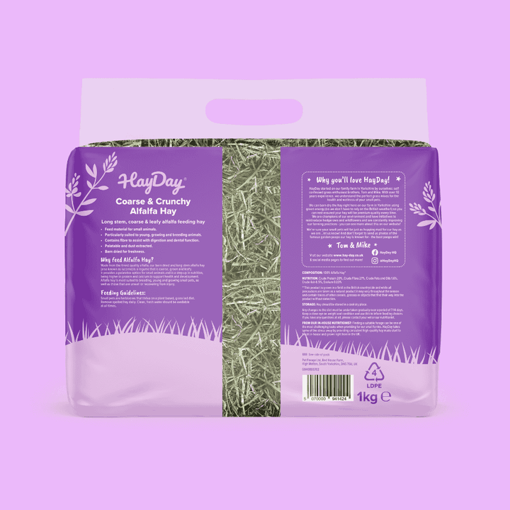 Coarse & Crunchy Alfalfa Hay 1kg
