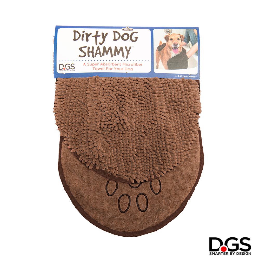 Dirty Dog Shammy Grey Towel 13x31 Inches