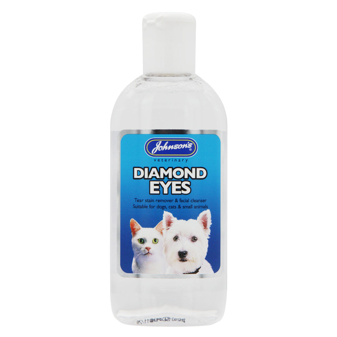 Johnson's Diamond Eyes tear stain remover 125ml bottle, front