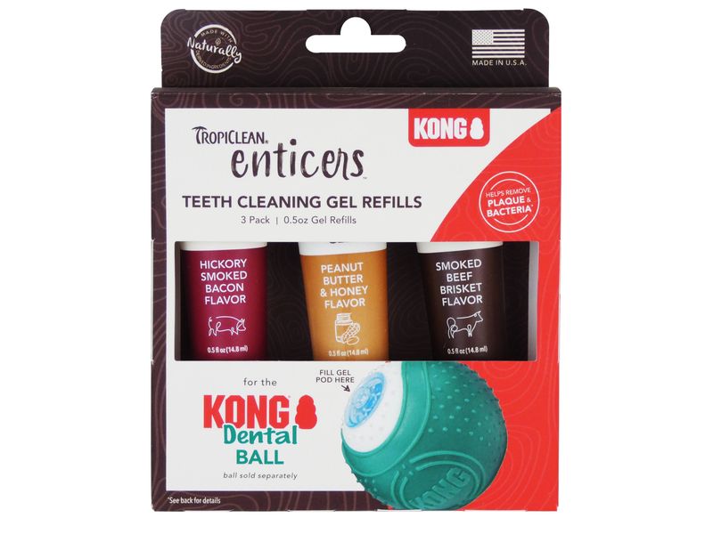Kong Enticer Dental Cleaning Gel Variety 3 pack - PetWorld
