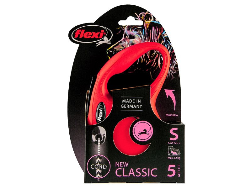 Flexi 5m Classic Cord Small Red