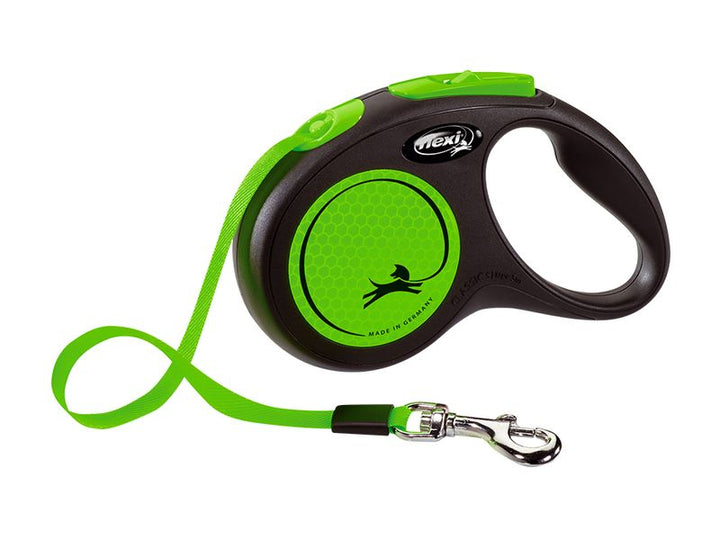 Flexi Neon Retractable 5m Lead Tape Small