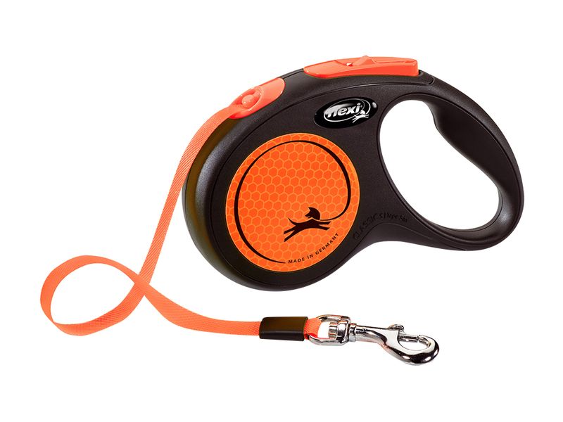 Flexi Neon Retractable 5m Lead Tape Small