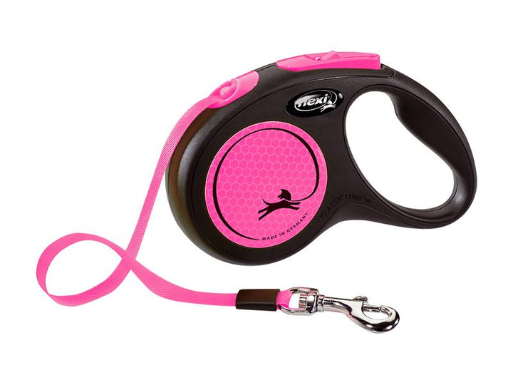 Flexi Neon Retractable 5m Lead Tape Small