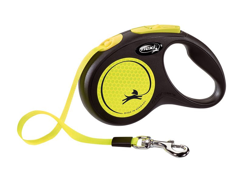 Flexi Neon Retractable 5m Lead Tape Small